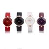 Women 's Faux Leather Band Analog Quartz Rhombic Case Wrist Watch Gift