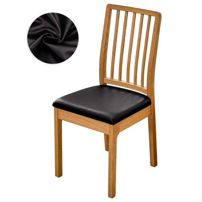 

Водонепроницаемый чехол для стула из искусственной кожи, эластичный чехол для подушки сиденья, эластичный однотонный чехол для сиденья, чехол для стула в столовой 1 Piece