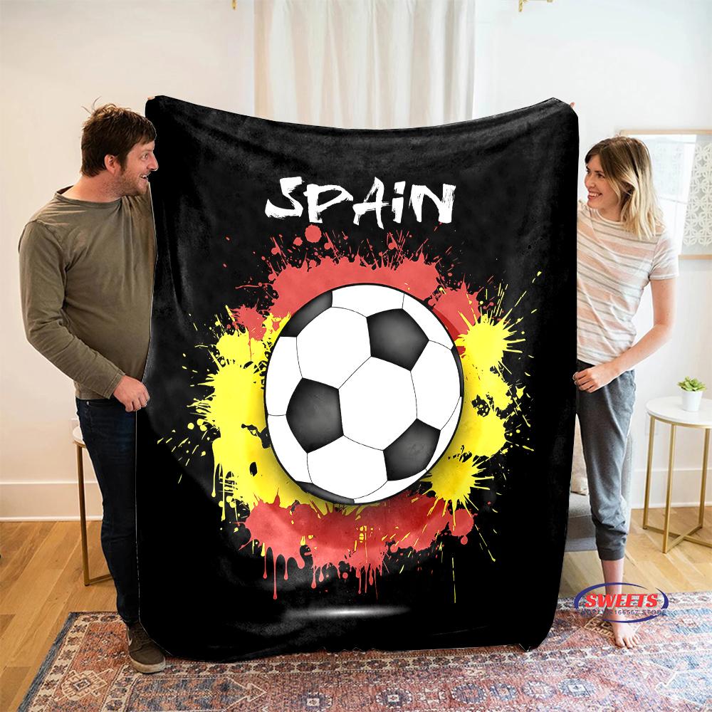 3D New Arrive Football Sports Theme Flannel Blanket for Bed Bedroom Sofa Picnic,Throw Blanket for Cover Outdoor Leisure Trip Nap