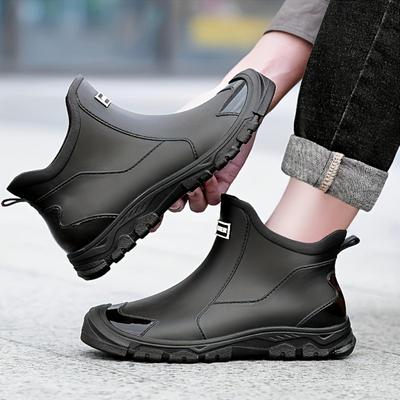Damen Herren Outdoor Fashion Regenstiefel Regenschuhe, Hochwertige, wasserdichte und rutschfeste Regenschuhe, Wasserschuhe, Gartenschuhe, Angelschuhe