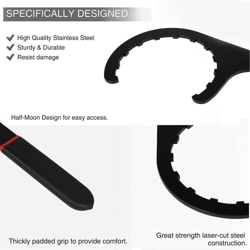 Fuel Filter Wrench Open-End Wrench 4.6-inch Stainless Steel Engine Filter Wrench, Filter Water Separator Wrench