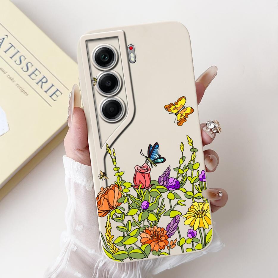 For Tecno Camon 40 Pro 4G Case CM6 Luxury Art Painted Cover Shockproof Phone Case For Tecno Camon40 Camon 40 Pro CM7 Soft Fundas