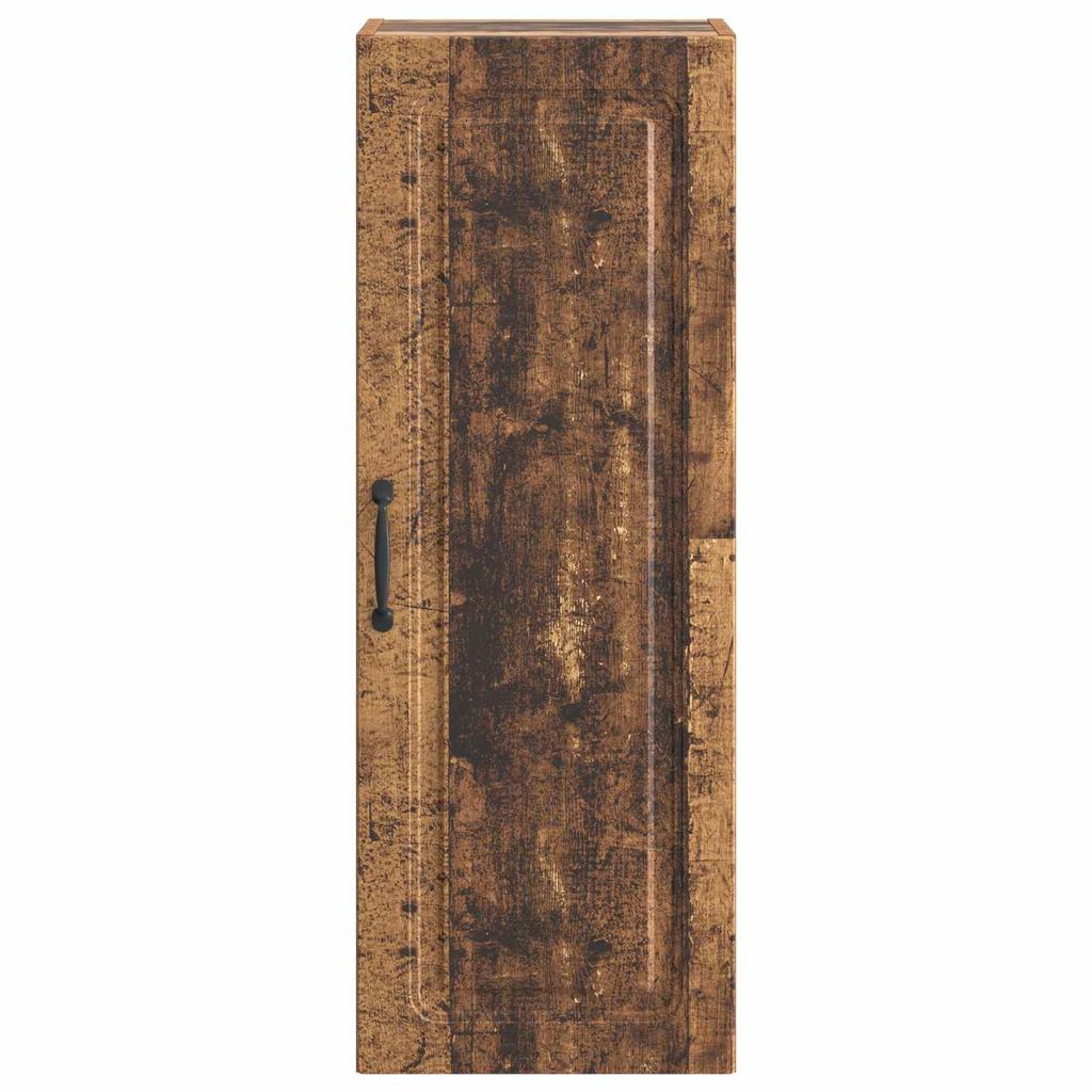 Wall Mounted Cabinet in Reclaimed Wood Look 33 x 34.5 x 90 cm Engineered Wood