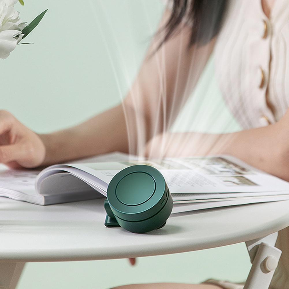 Portable Fan 3 Speeds Mini Waist Clip Fan Rechargeable Personal Fan for Outdoor Indoor Traveling