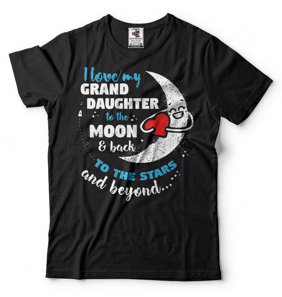 I love my Granddaughter T-shirt Gift for Grandpa Grandma Grandmother Grandfather S