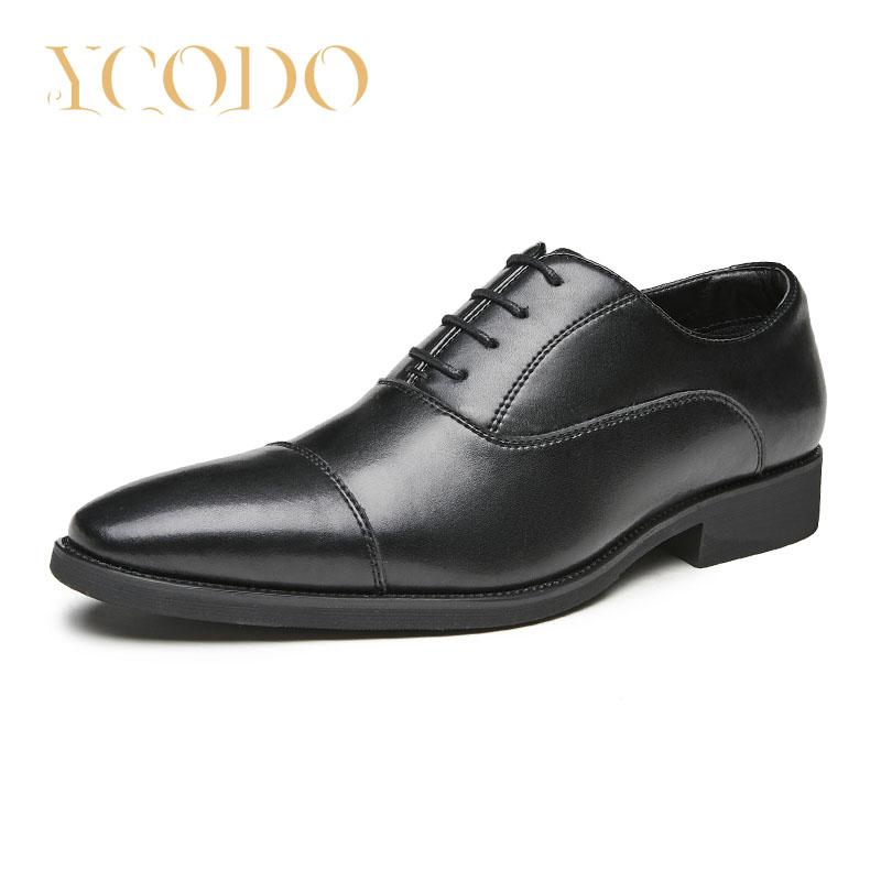 Natural Cowhide Business Wedding Leather Shoes Men