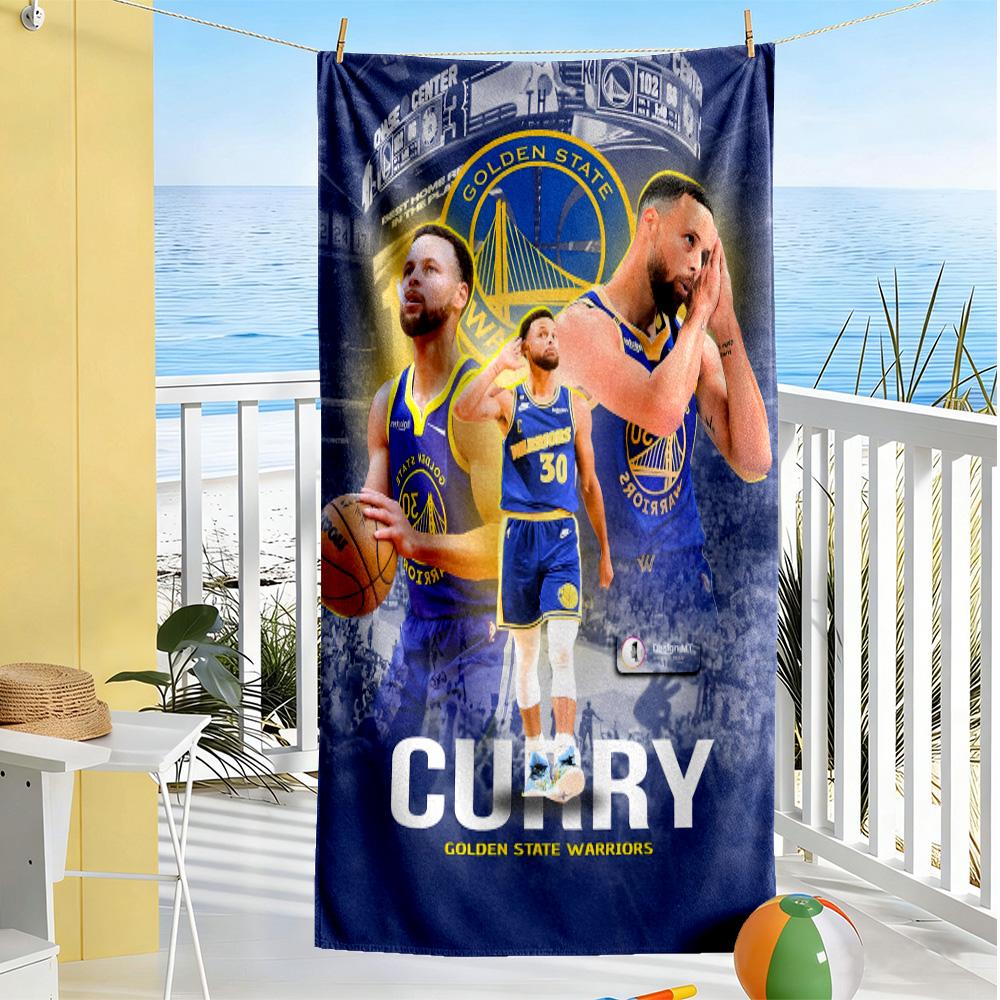 Golden State Warriors Team Beach Towel High Absorbency & Quick-Dry Comfortable Lightweight