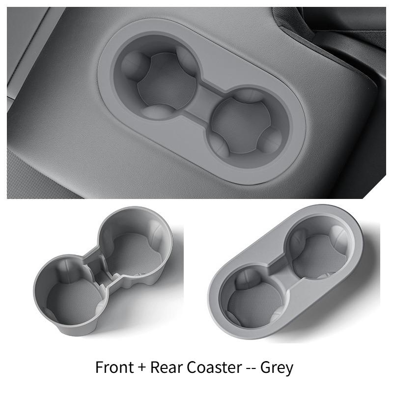 Silicone Central Control Cup Holder for Tesla Model Y Juniper / YL 2025 Beverage Storage Rack Interior Accessories Storage Case