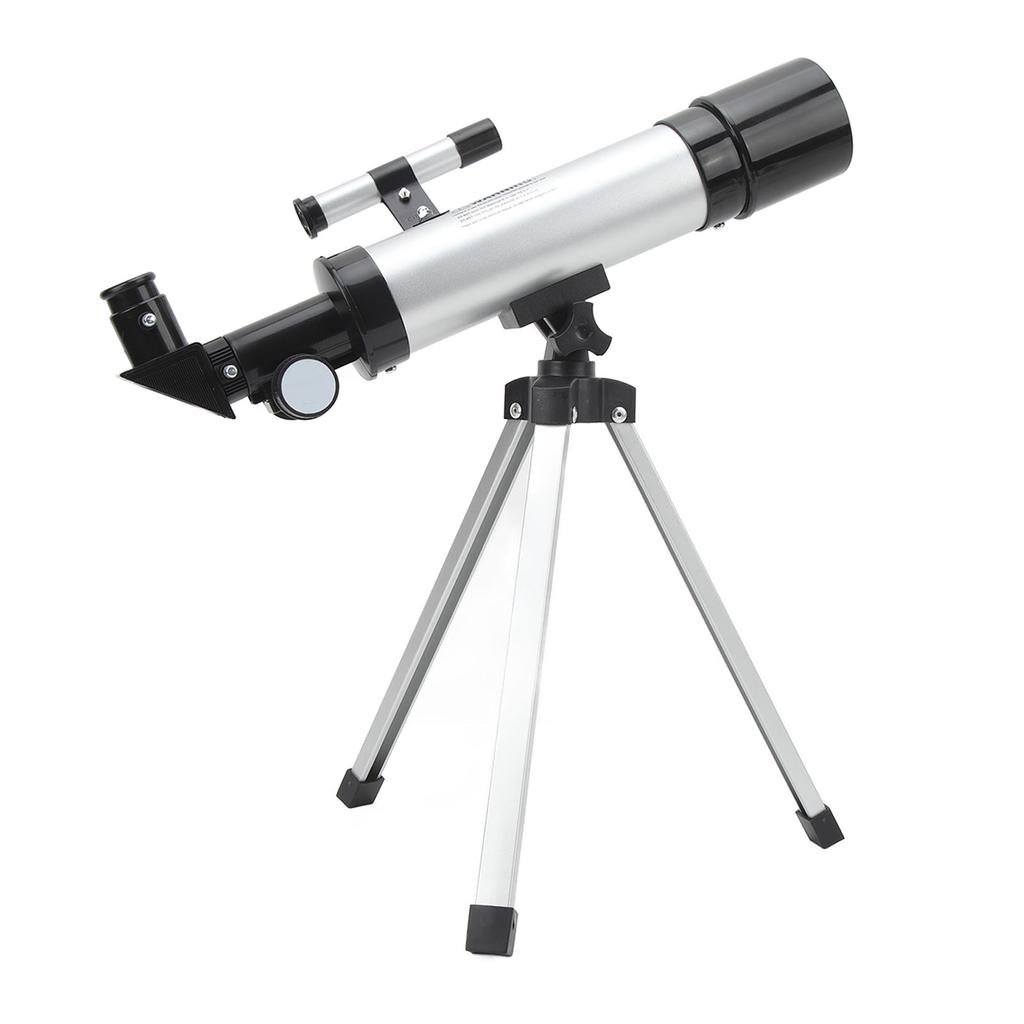 Refractor Telescope HD 90x Compact Astronomical Telescope with Finderscope 2 Eyepieces for Travel Bird Watching