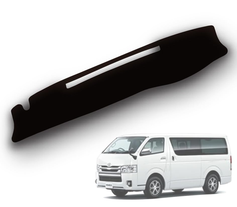 

MKT Dashboard Mat for Toyota Hiace 200 Series Standard Body Compatible with Models Quality Polyester Easy to Install 2004-2024 [High Material]