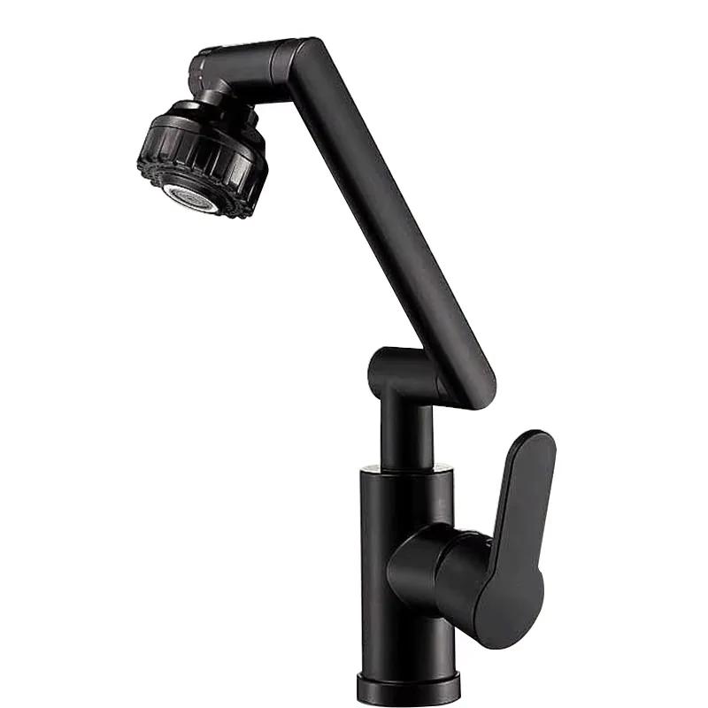 Rotating Faucet Robotic Arm Dual-mode Universal Hot and Cold Household Washbasin Sink Washbasin Kitchen Bathroom