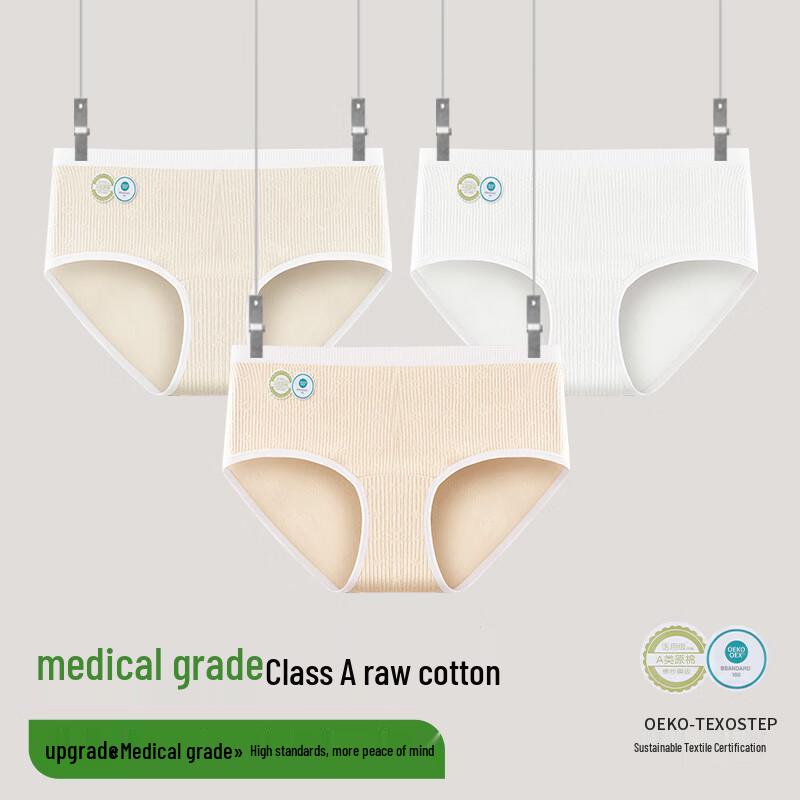 

FENTENGCARE Women s Antibacterial Mid-Rise Cotton Briefs M