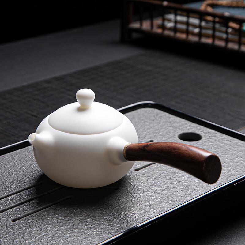 Tuopai Chinese Mutton Fat Jade Porcelain Tea Set