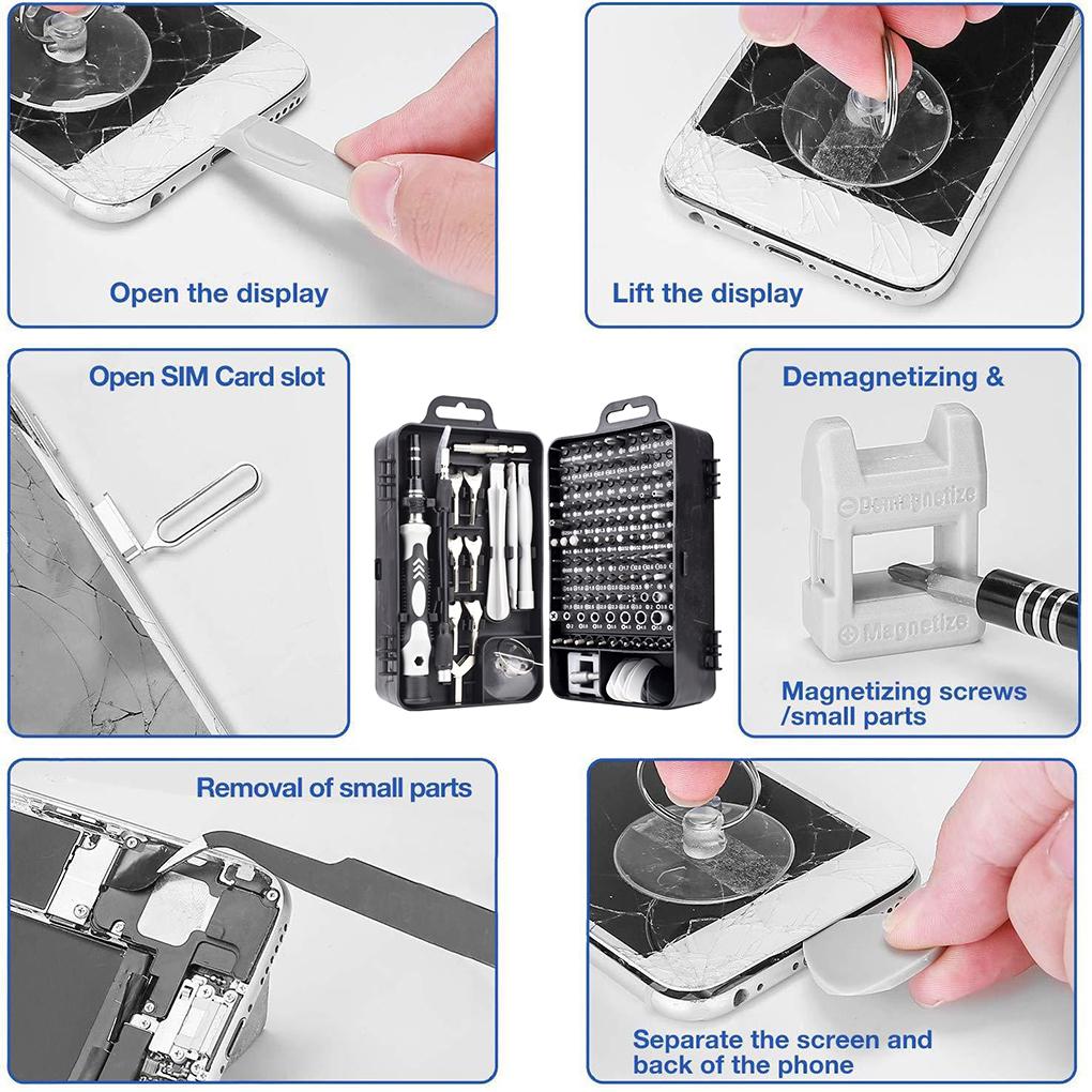 135 Pieces/set of Screwdriver Bit Set 135 In 1 Wrench Socket Set Portable Mobile Phone Watch Repair Tool
