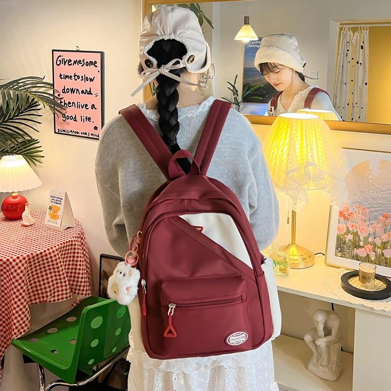 Cute Women's Backpack Student Lightweight Backpack Small Schoolbag