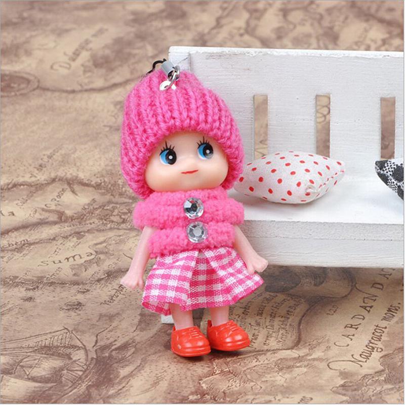 6Pcs Animals Key Chain Cute  Kids Plush Dolls Keychain Soft Stuffed Toys