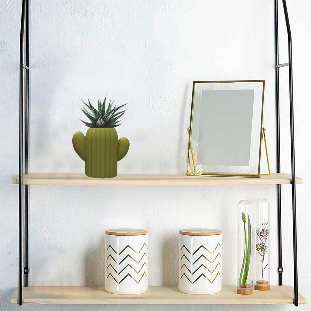 Cactus Shape Pen Holder Silicone Molds Table Ornament Mould Plasters Making Tool Succulent Planter Mold Easy to Clean