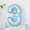 Large Number Foil Balloons with Ribbon for Birthday Party Photo Scene Decoration