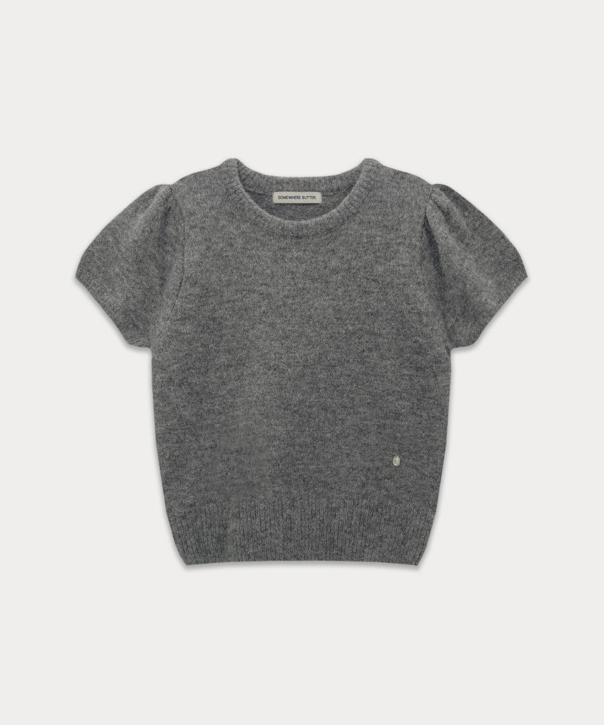 Sseomweeobeoteo Emma Half Puff Knit - Gray