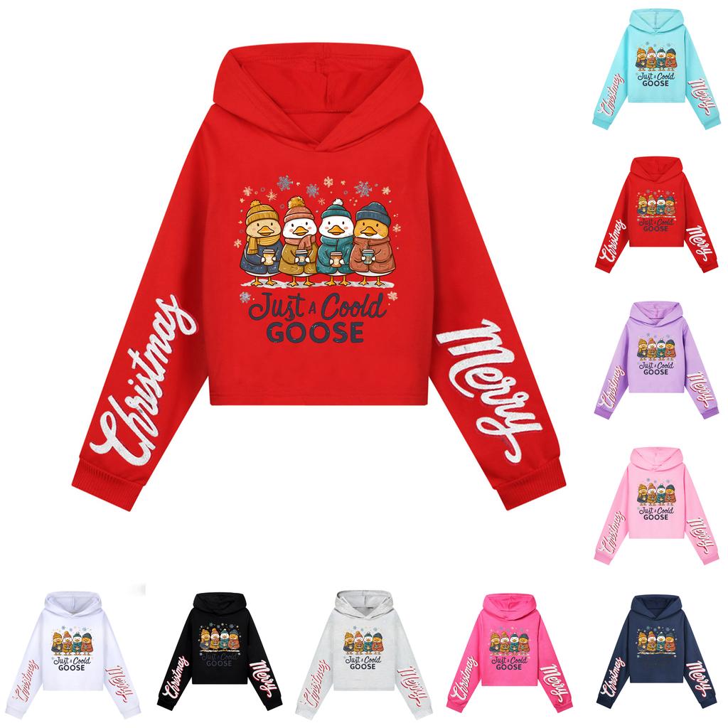 Kids Casual Fashion American Flag Printed Long Sleeve Hooded Sweatshirt