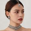 European Exotic Classical Dignified Earrings: Filigree Water Drop Jewelry Set