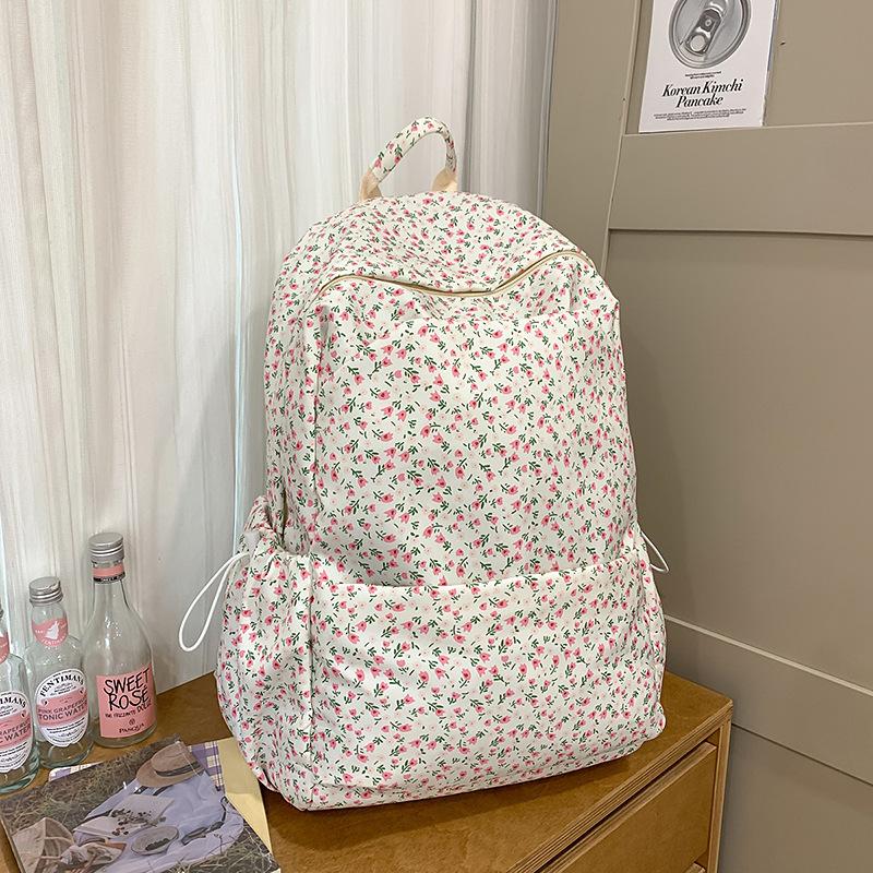 Новый женский рюкзак корейские студенты колледжа маленький цветочный литературно-художественный стиль школьная сумка ins студенческий стиль повседневный рюкзак