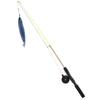 Funny Cat Stick Realistic Flexible Interactive Pulley Telescopic Fishing Rod Cat Toy for Cats(Saury