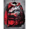 3D Digital Printing "graffiti Street Sports Car Art Passion" Pattern Hoodie Fashion Trend Casual Children's Clothing