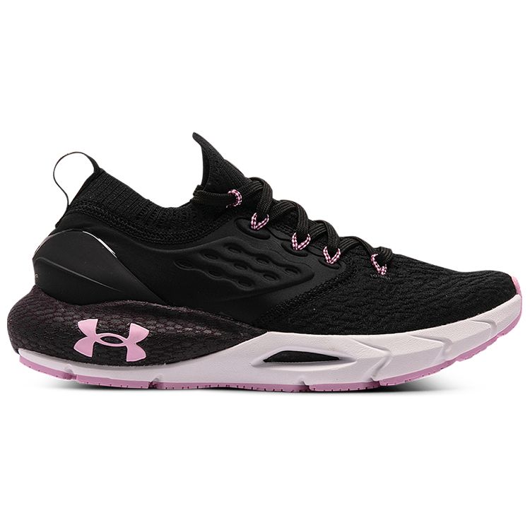 Under Armour HOVR Phantom 2 Comfortable Fabric Synthetic Leather Low Top Casual Running Shoes Women sneaker Black Pink 3025214-001