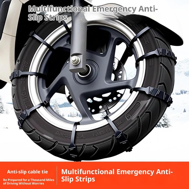 10/20 Adet Kaymaz Kar Zincirleri Motosikletler Bisikletler Kış Lastiği Tekerlekler Kaymaz Kablo Bağları Motosiklet Acil Durum Lastik Zinciri