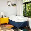 Bed Frame without Mattress Blue 90 x 190 cm Fabric