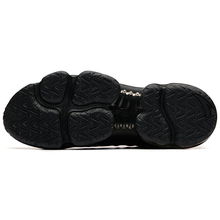 New Anta Cushioning Mid top Running Shoes Women's Black 92925503-8