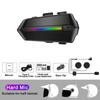C5S Motorcycle Wireless Helmet Headset BT5.3 1000mAh Battery Waterproof RGB Flash Colour Light Headphone with Micrphone Earphone