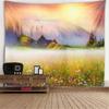 Natuur Bos Waterval Zee Wandtapijt Muur Achtergrond Doek Boomgat Kachel HD Hangend Doek Groot Formaat Wandtapijt Woondecoratie