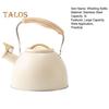 3L Whistling Tea Kettle with Heat-proof Foldable Handle Large Capacity Food Grade Teapot Kitchen Supplies