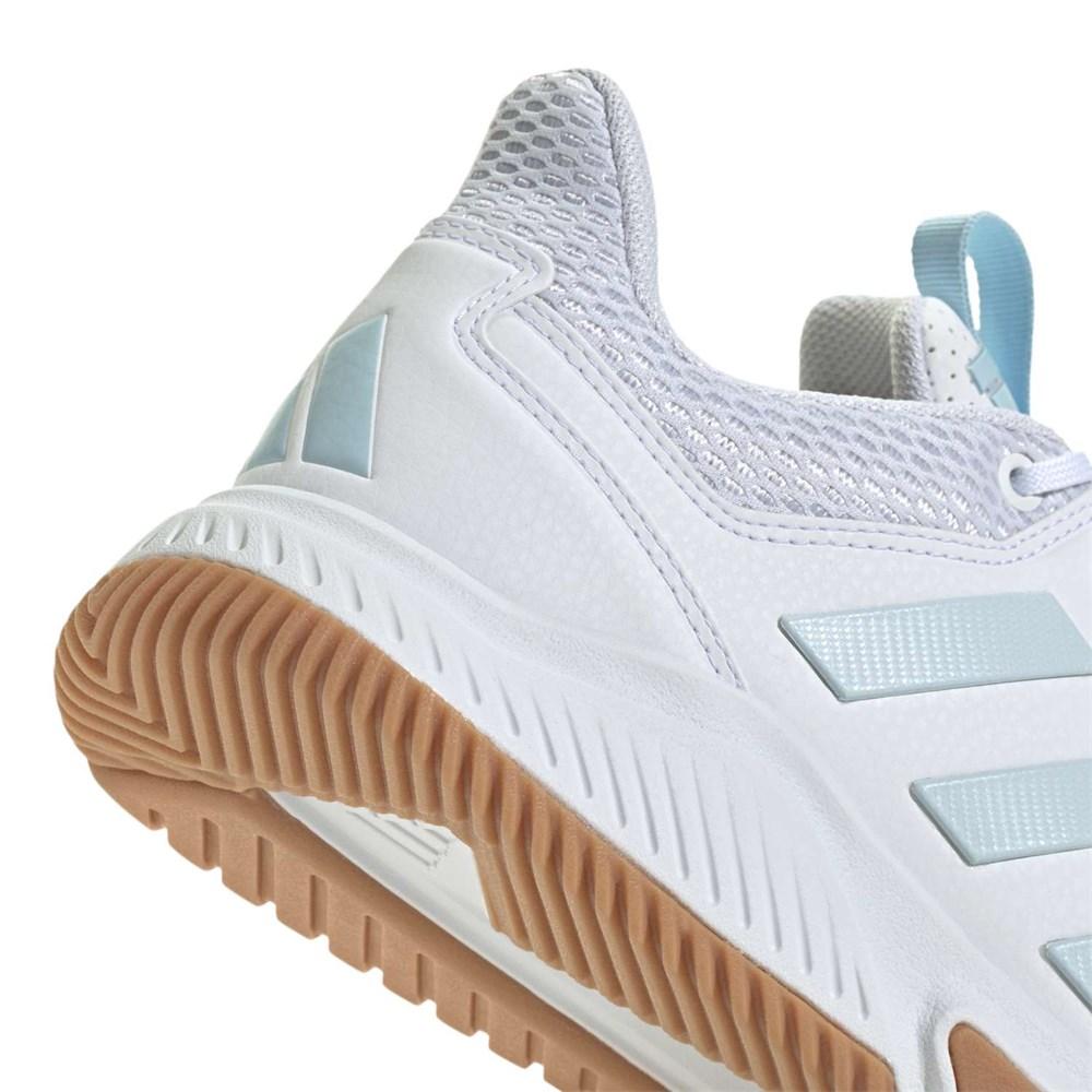Adidas court flight sneakers breathable mesh White/Light Blue