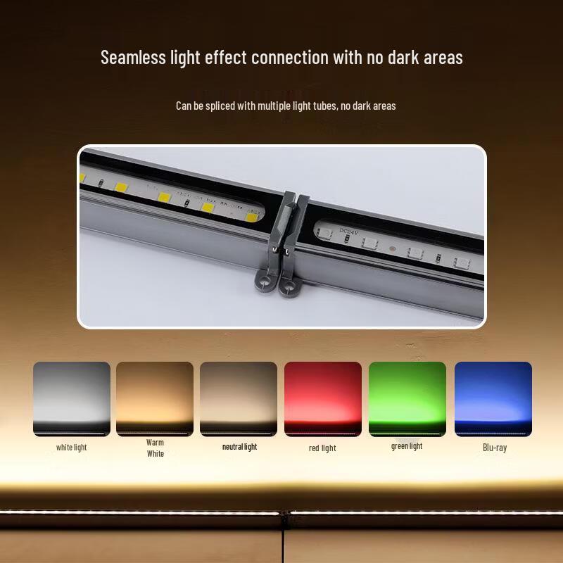 Outdoor Rectangular RGB LED Linear In-Ground Light