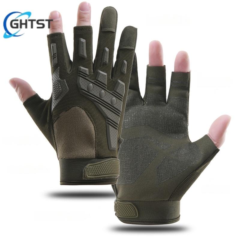 New Fingerless Tactical Gloves Men Women Cycling Half Finger Fitness Gloves Anti-slip Male Outdoor Sports Tactical Gloves