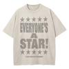 Portal To The Cat Dimension Washed Retro Clothes Fashion Summer T-Shirts Streetwear Cotton Loose Tops Breathable Tee Couple