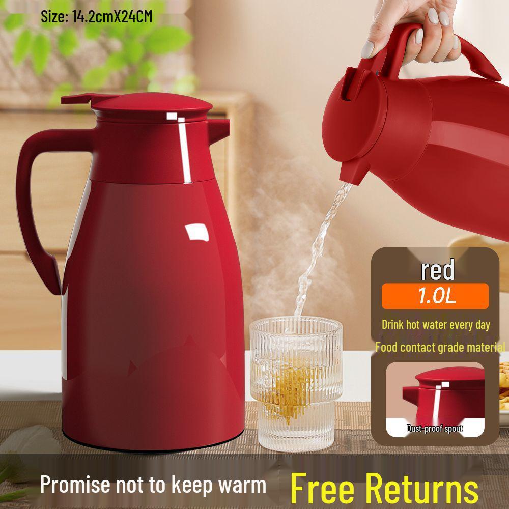 72-Hour Insulated Thermos: Large Capacity Household and Commercial Flask for Weddings & Events Festive Red