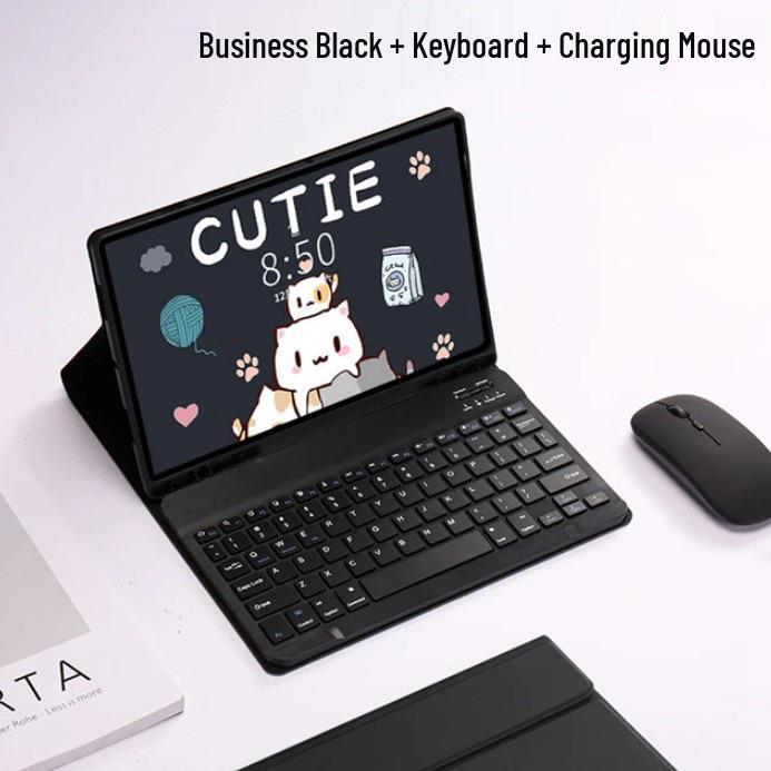 Bluetooth Touch Keyboard for Samsung Tab S9/S10/S7 FE Plus 12.4-inch & S6 Lite Protective Case