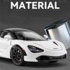 1:24 McLaren 720S Legeringsracerbilmodell Støpt metall Sportsbilmodell Simulering Lyd og lys Samleobjekter Barneleker Guttegave