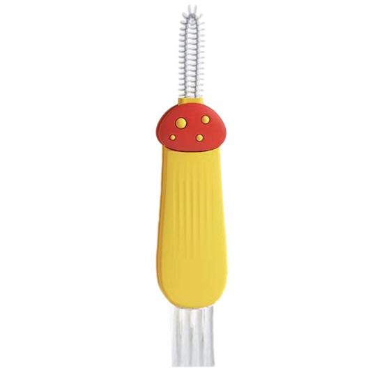 3-In-1 Cup Lid Cleaning Brush Baby Bottle Gap Corner Tight Spaces Scrubbing Brush Home Kitchen Cleaning Tool