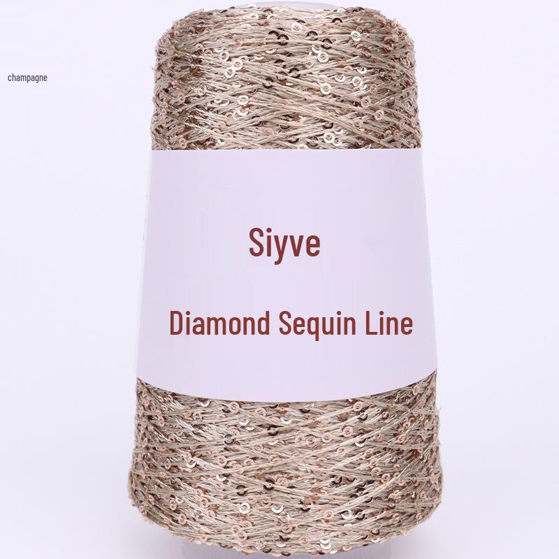 

Пряжа з блискітками Siyue 2 мм – вовна ручного плетення для проектів своїми руками (100 гр)