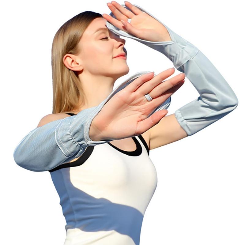 Cooling Arm Sleeve for Women Girl Cooling Arm Cover Sun Protections Driving Fingerless Sun Sleeve Adjustable Arm Sleeve