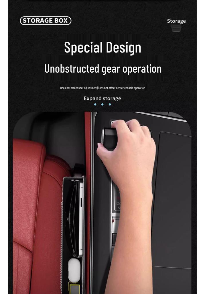 BYD Car Seat Gap Storage Box for Song PLUS, Qin, Han, Tang, Yuan, Dolphin, Seal, Frigate 07