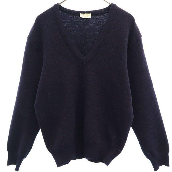 

SAINT JAMES Long sleeve V neck sweater Navy knit Women Used