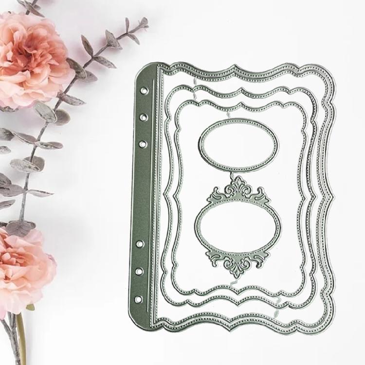 Frame Shap Metal Cutting Dies Stencil Birthday Christmas Card Making Accessories