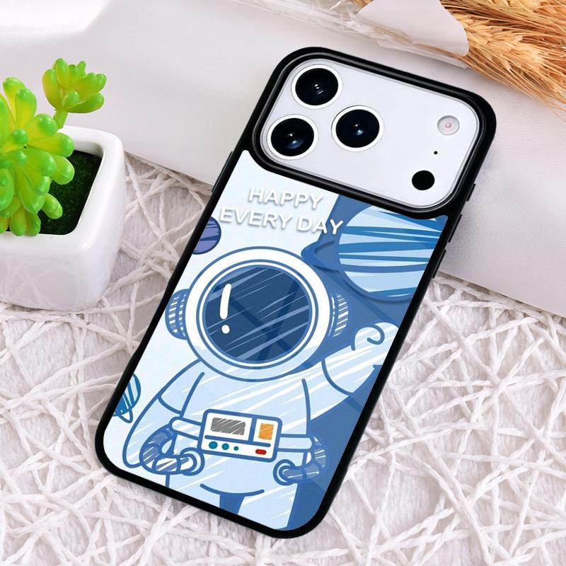 

Astronaut Space Phone Case for iPhone 17 Air 16 15 11 12 14 13 Pro Max Shockproof Cover iPhone 11 Pro Max