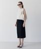 Tudument Ripstop Cargo Long Skirt Black